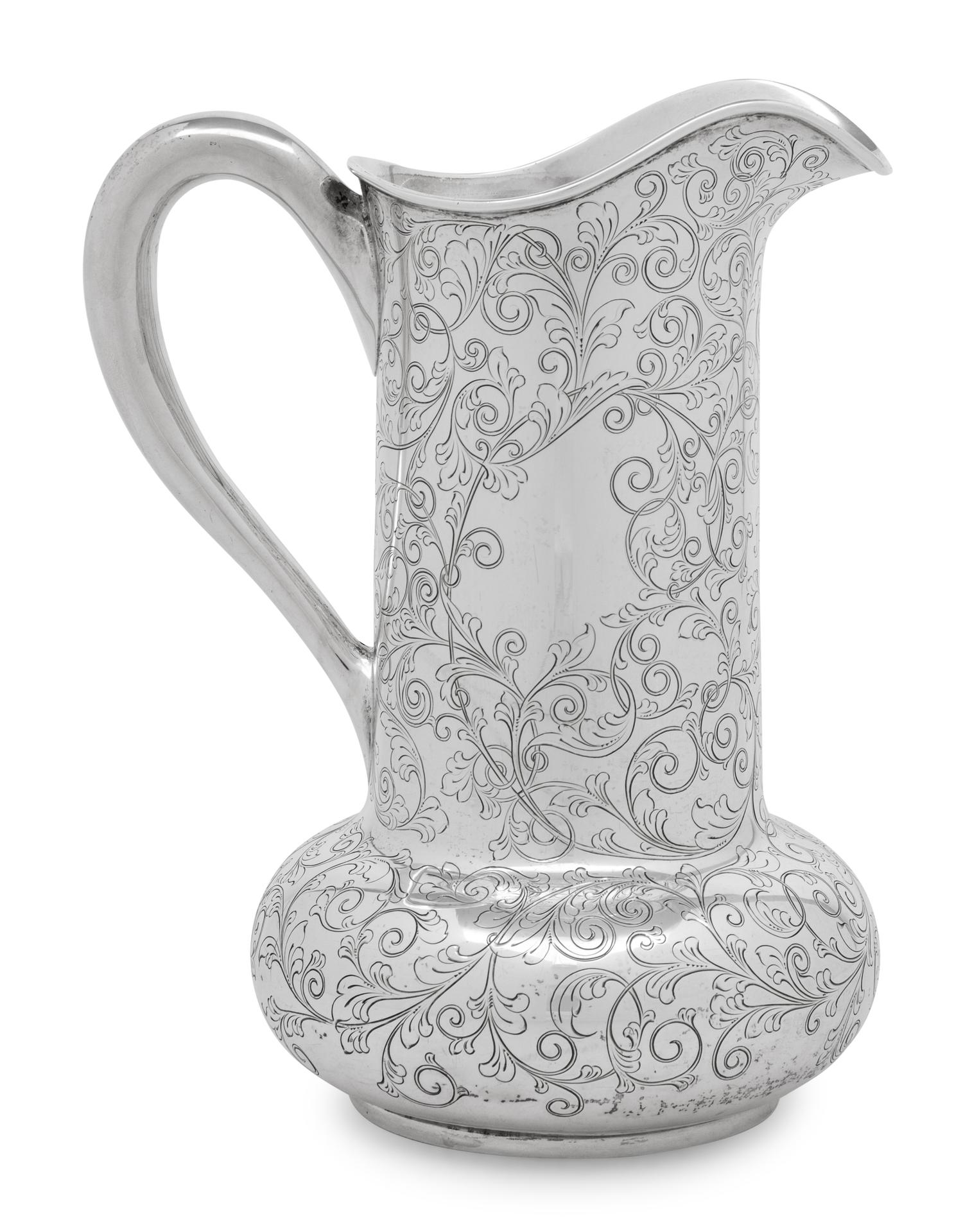 An American Silver Water Pitcher