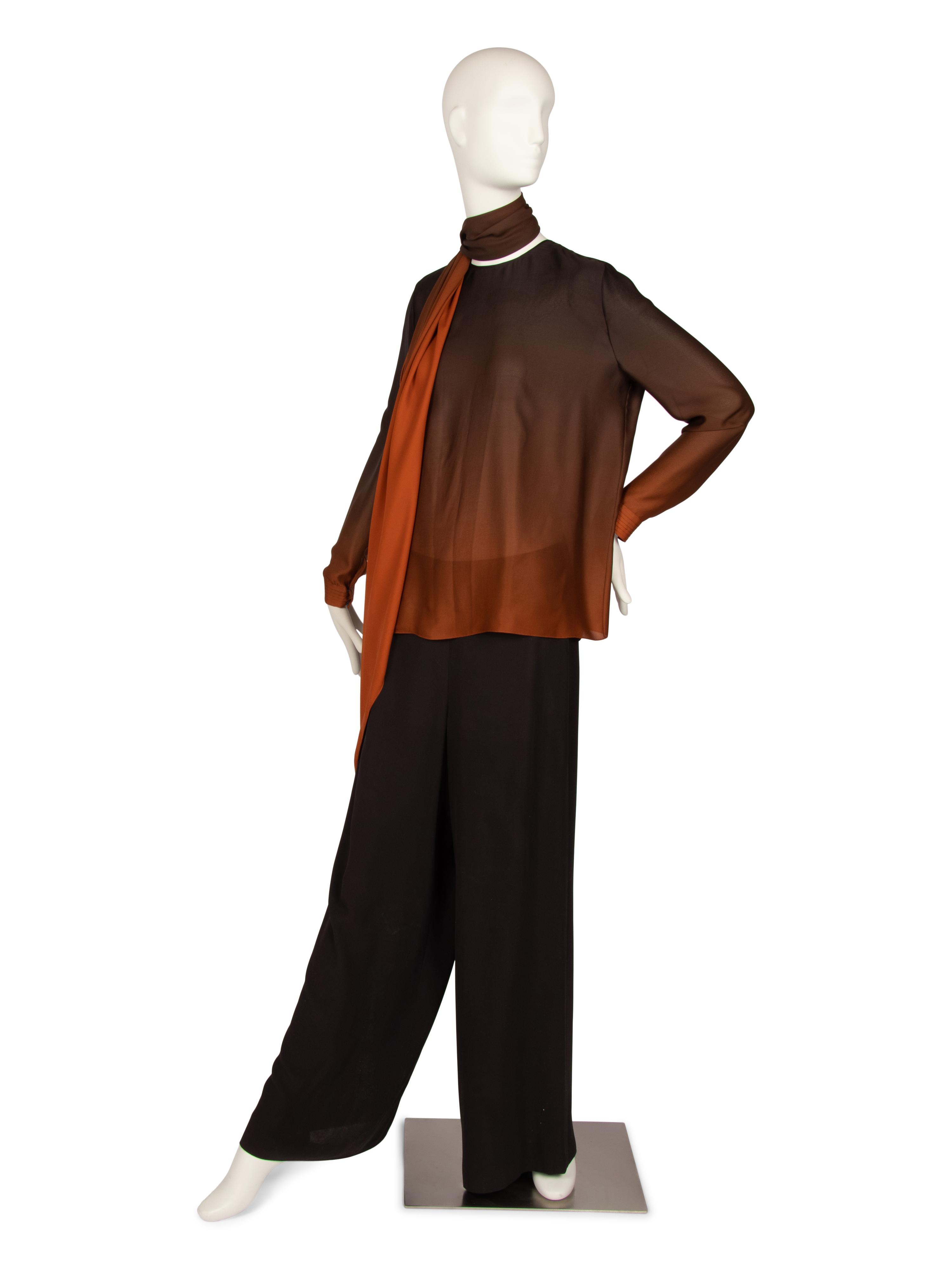 Loro Piana Leather-Trimmed Cashmere Shawl and Akris Three-Piece Ensemble