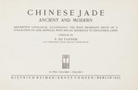 [CHINESE JADE] Two works in English and Chinese about jade, comprising: