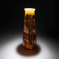 Cameo Glass landscape vase, c. 1900