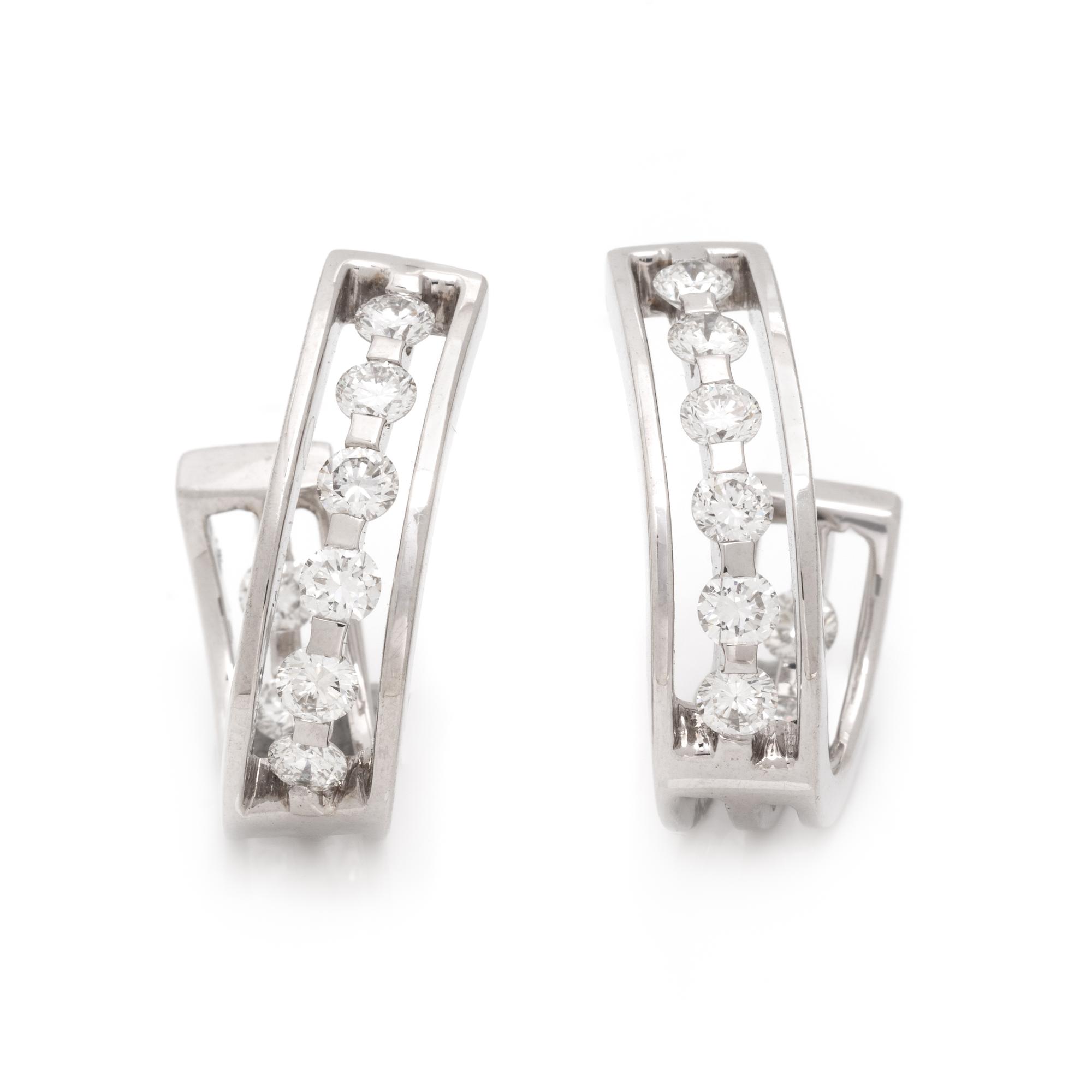 WHITE GOLD AND DIAMOND EARRINGS