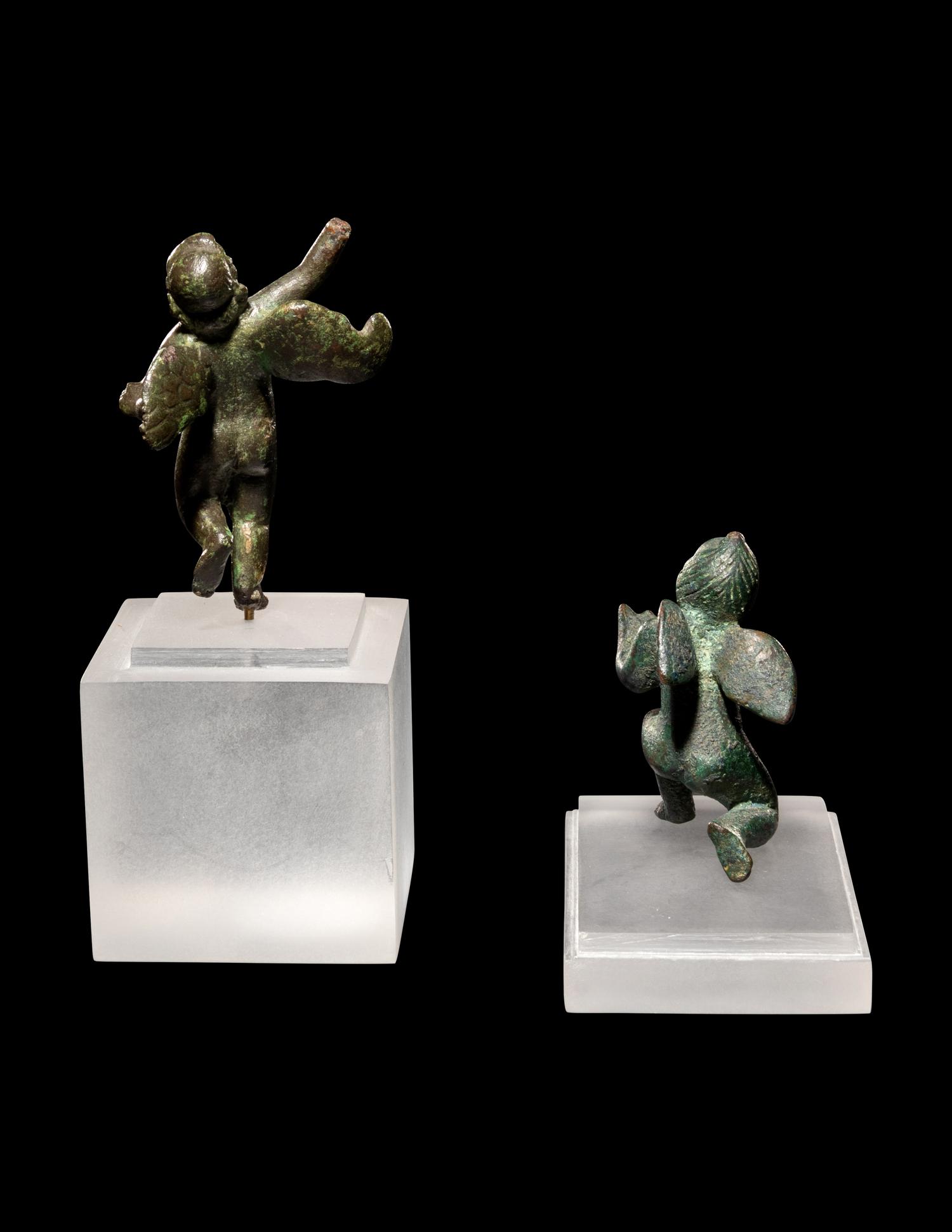 Two Roman Bronze Erotes