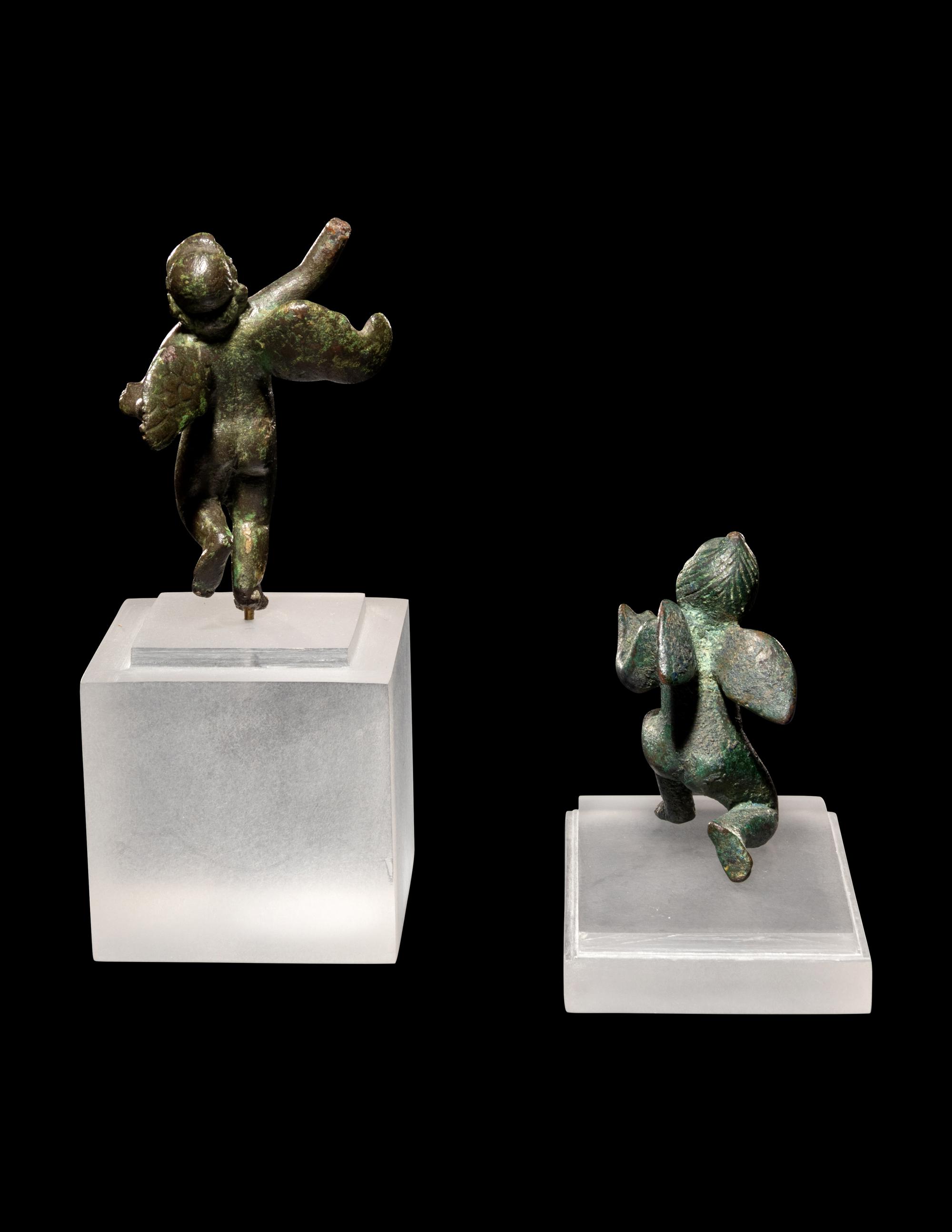 Two Roman Bronze Erotes