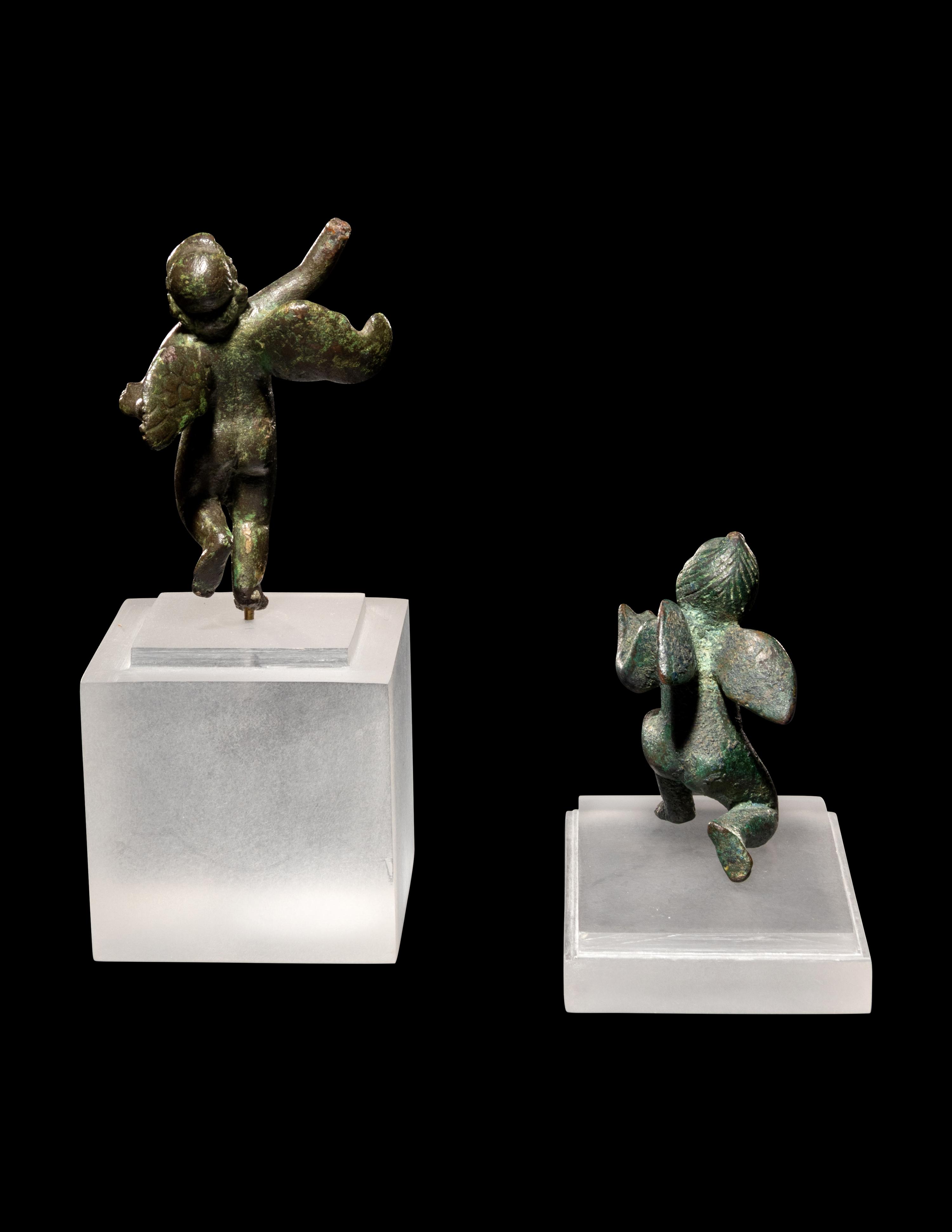 Two Roman Bronze Erotes