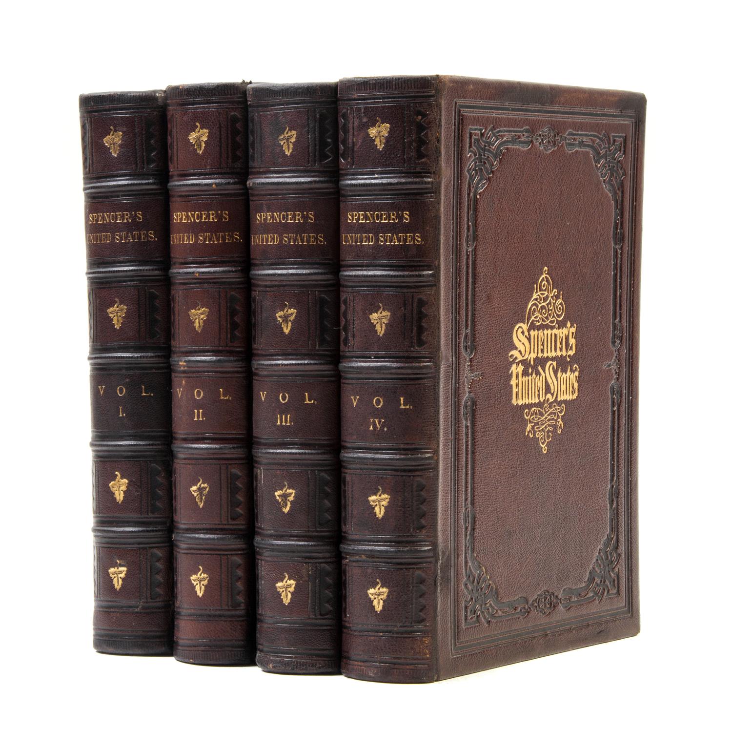 SPENCER, J.A. History of the United States. NY, (1866). 4 vols.