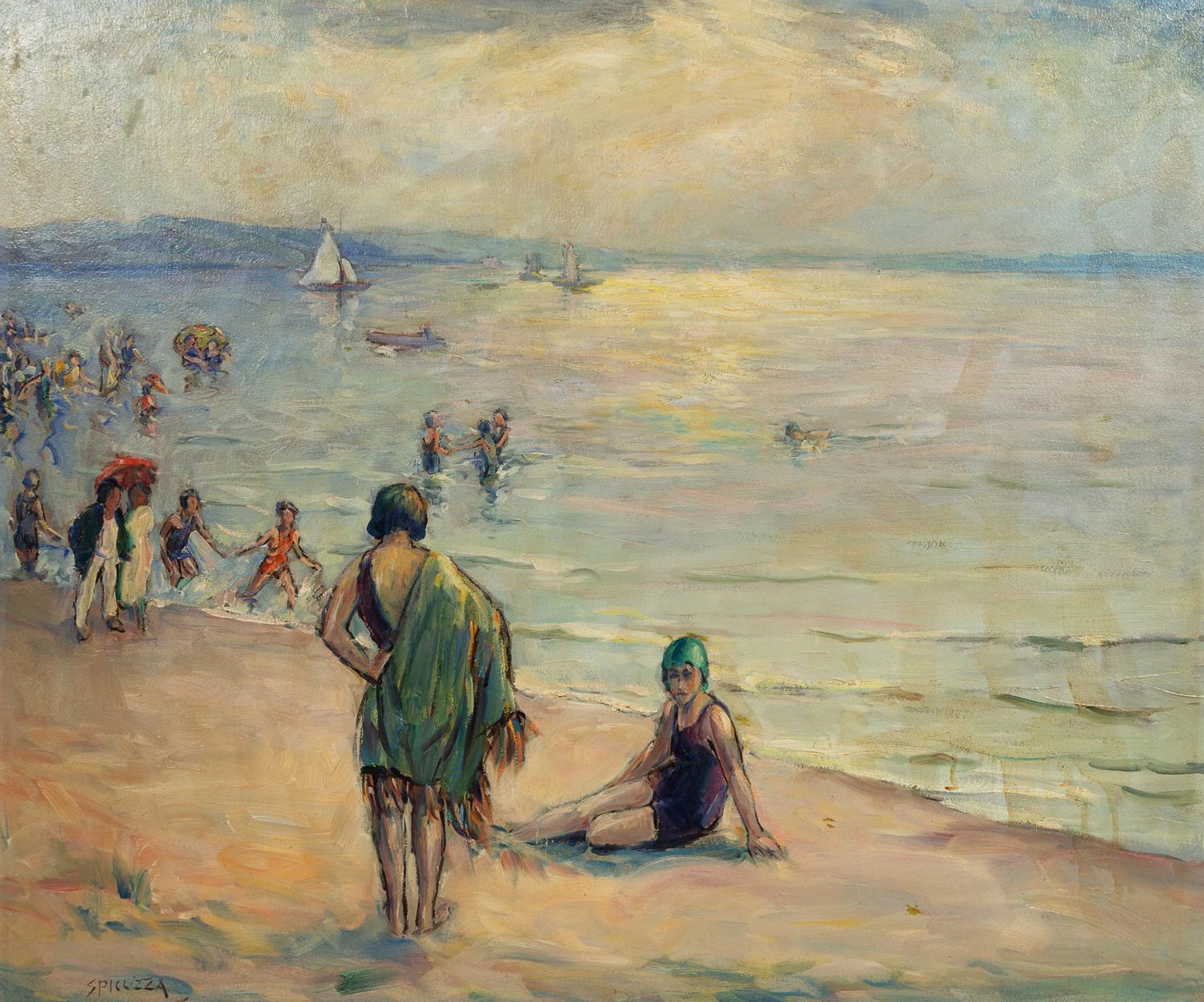 Francesco J. Spicuzza, (American, 1883-1962), Morning Bathers