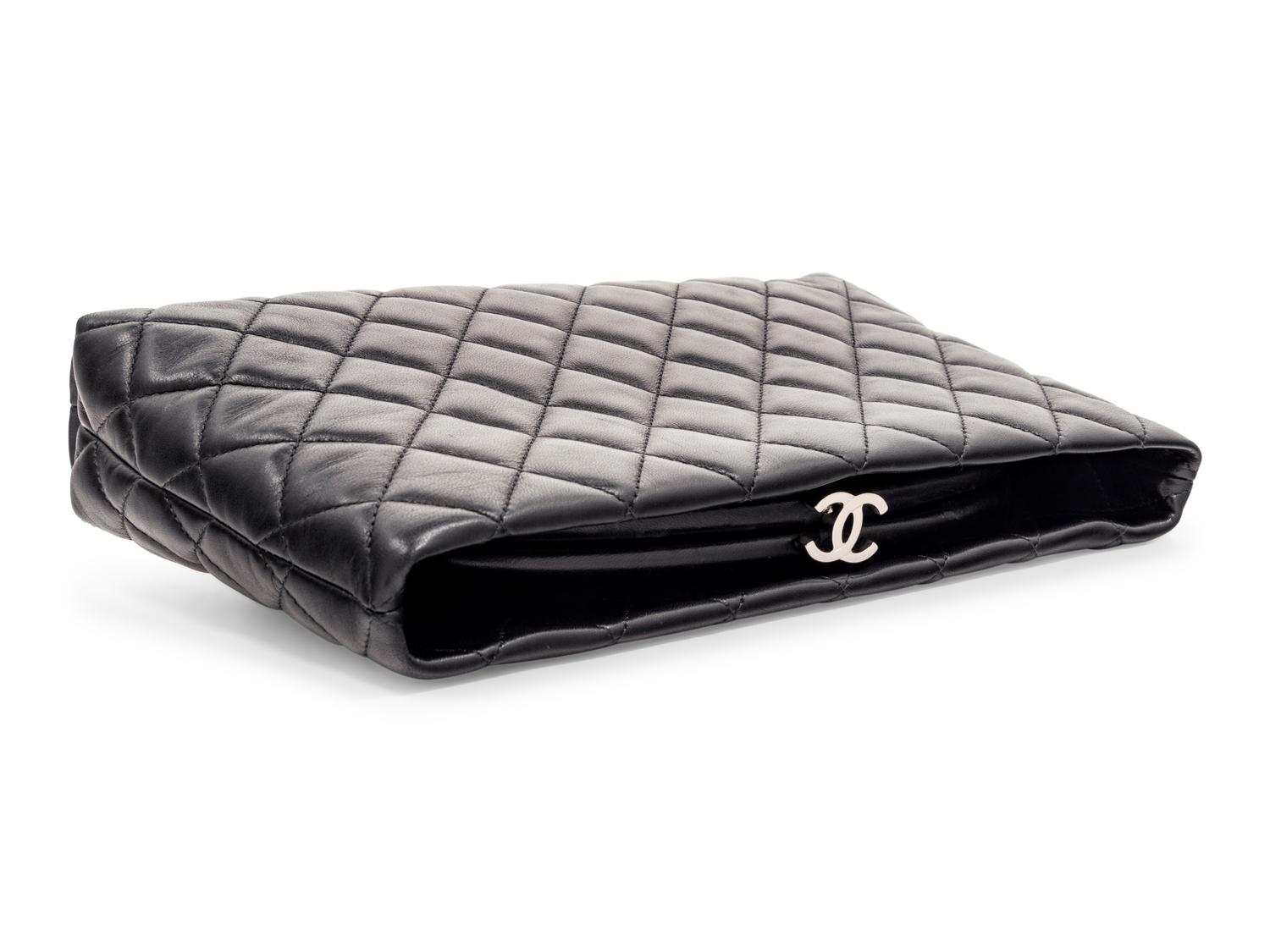 Chanel Quilted Leather Clutch, 2012