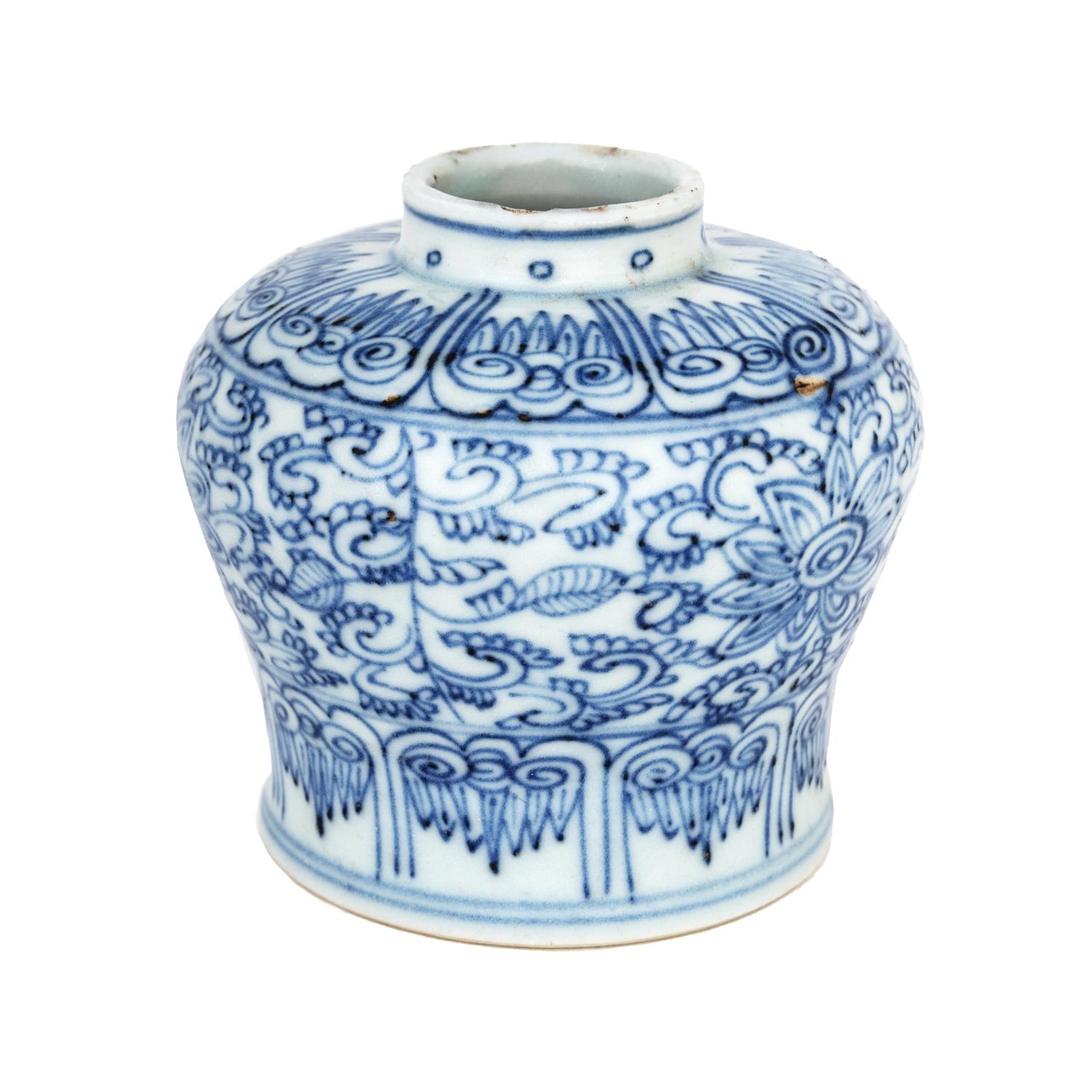 A Chinese Blue and White Porcelain Jar