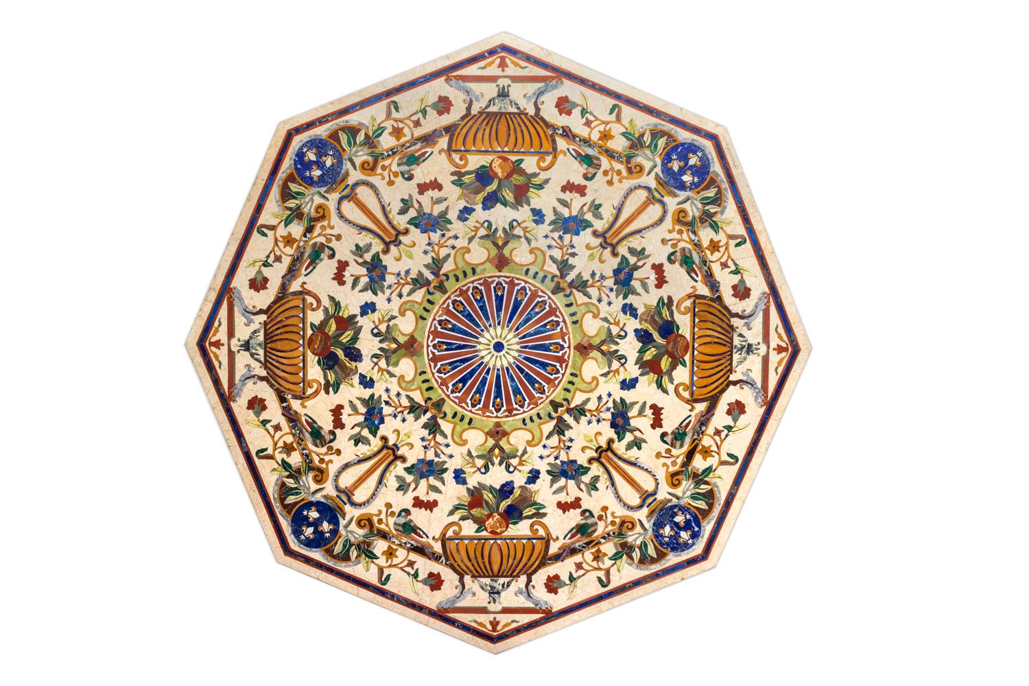 A Francesco Rigozzi Pietra Dura Table — 20TH CENTURY