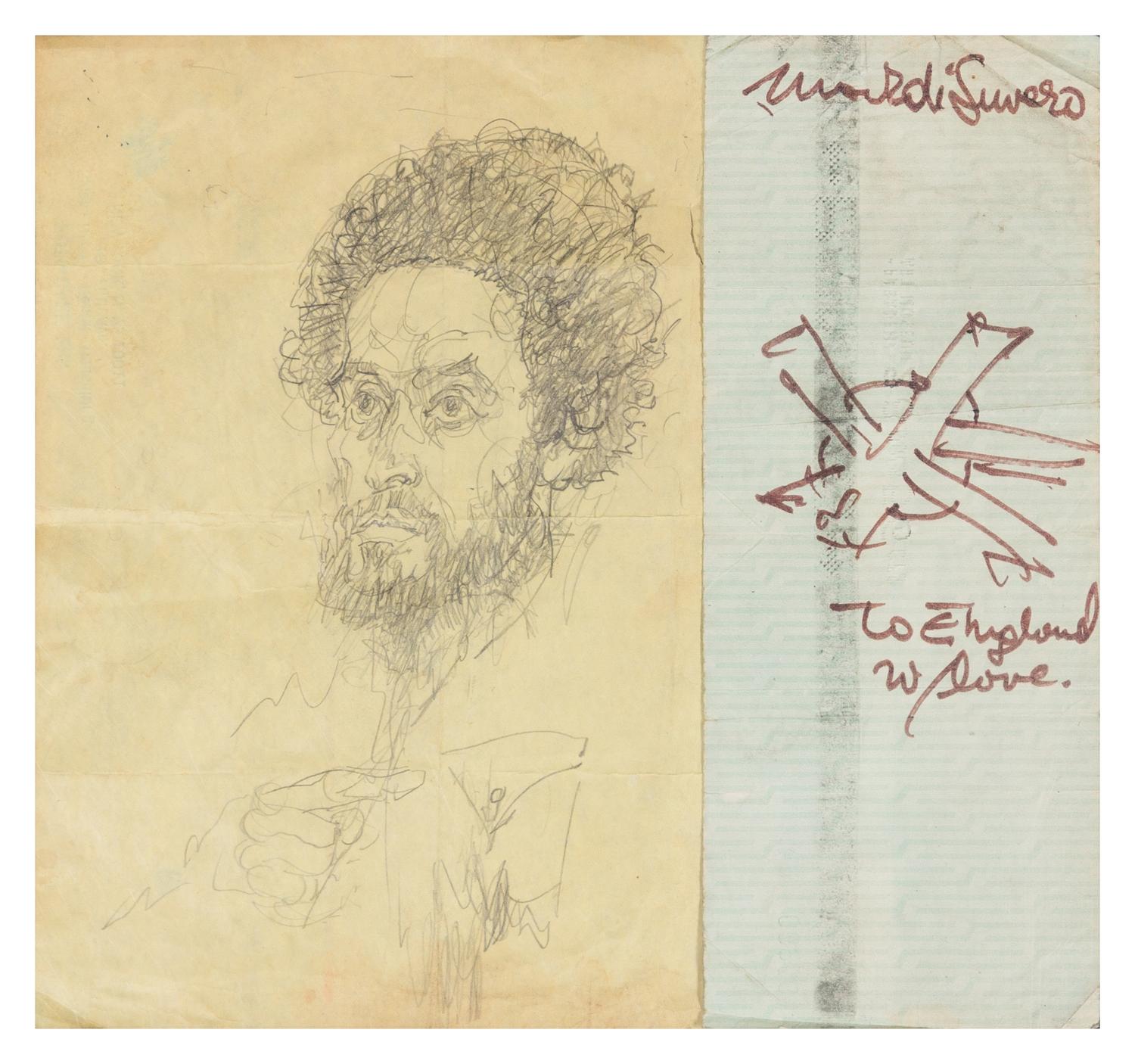 Mark di Suvero, (American, b. 1933), Self Portrait (to England w/ Love)