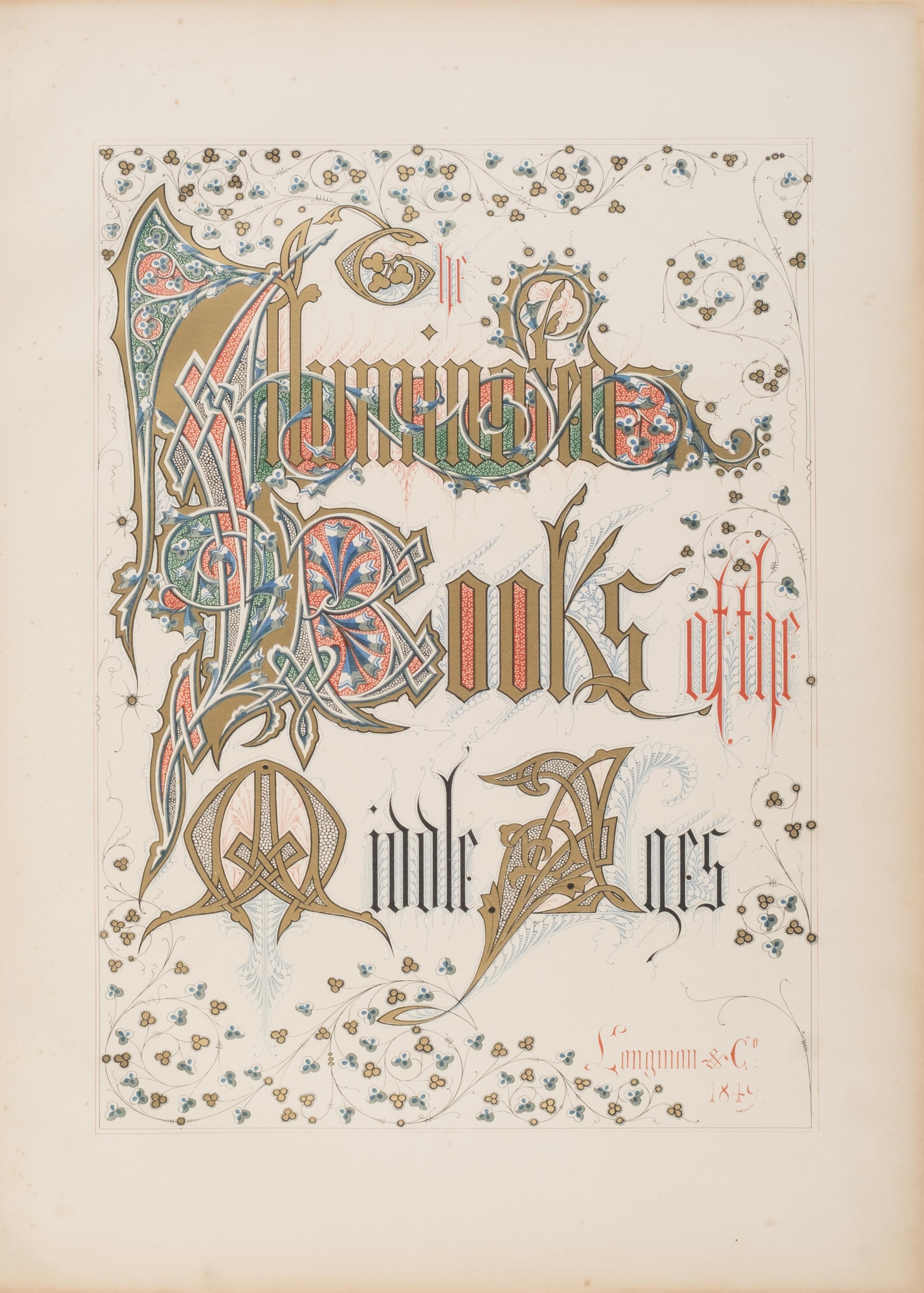 [Fine Bindings] Humphreys, Henry Noel. The Illuminated Books of the Middle Ages. An Account of the Development and Progress of the Art of Illumination, as a Distinct Branch of Pictorial Ornamentation, from the IVth to the XVIIth Centuries