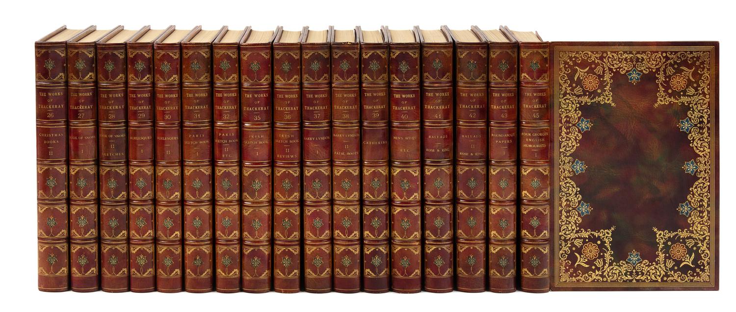 THACKERAY, William Makepeace (1811-1863). Works. London: Smith, Elder, & Co., 1878.