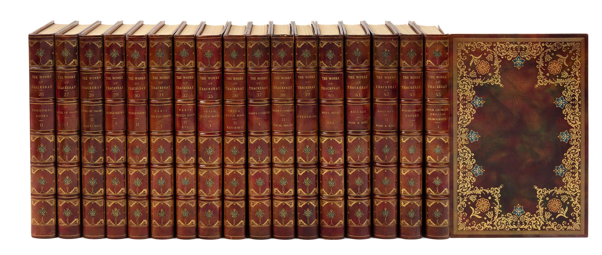 THACKERAY, William Makepeace (1811-1863). Works. London: Smith, Elder, & Co., 1878.