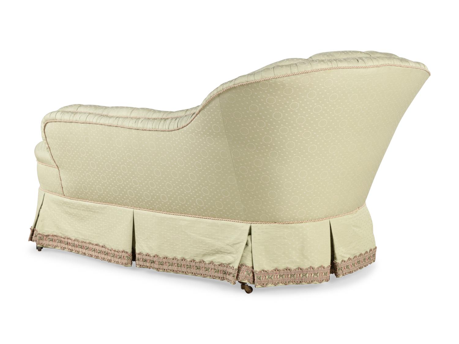 A Button-Tufted Chaise Longue