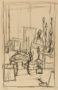 Alberto Giacometti, (Swiss, 1901-1966), Têtes et tabouret (Heads and Stools), 1954
