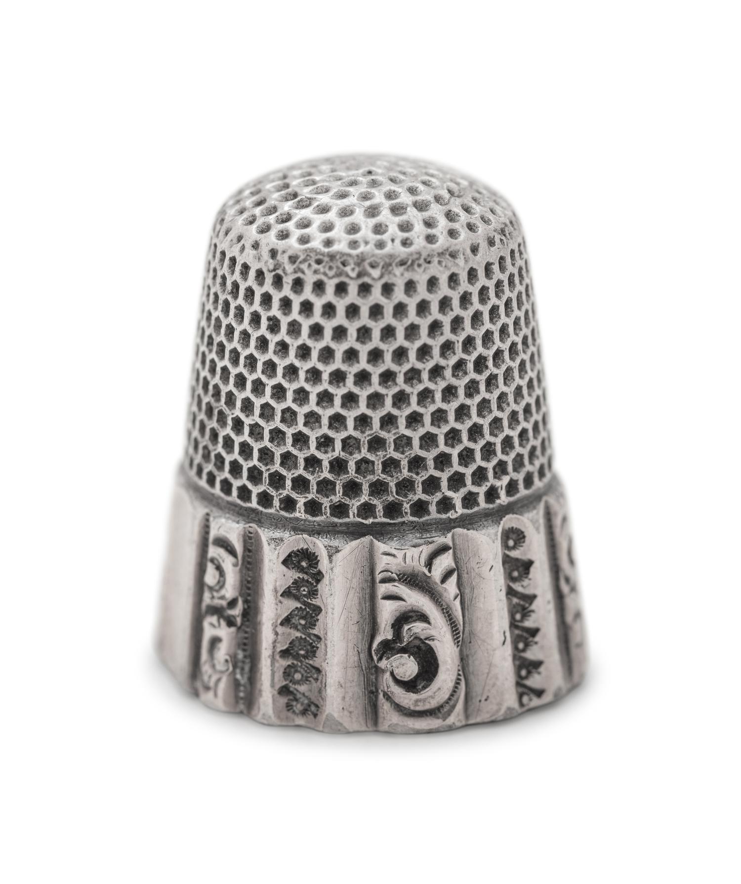 A Collection of Silver Thimbles