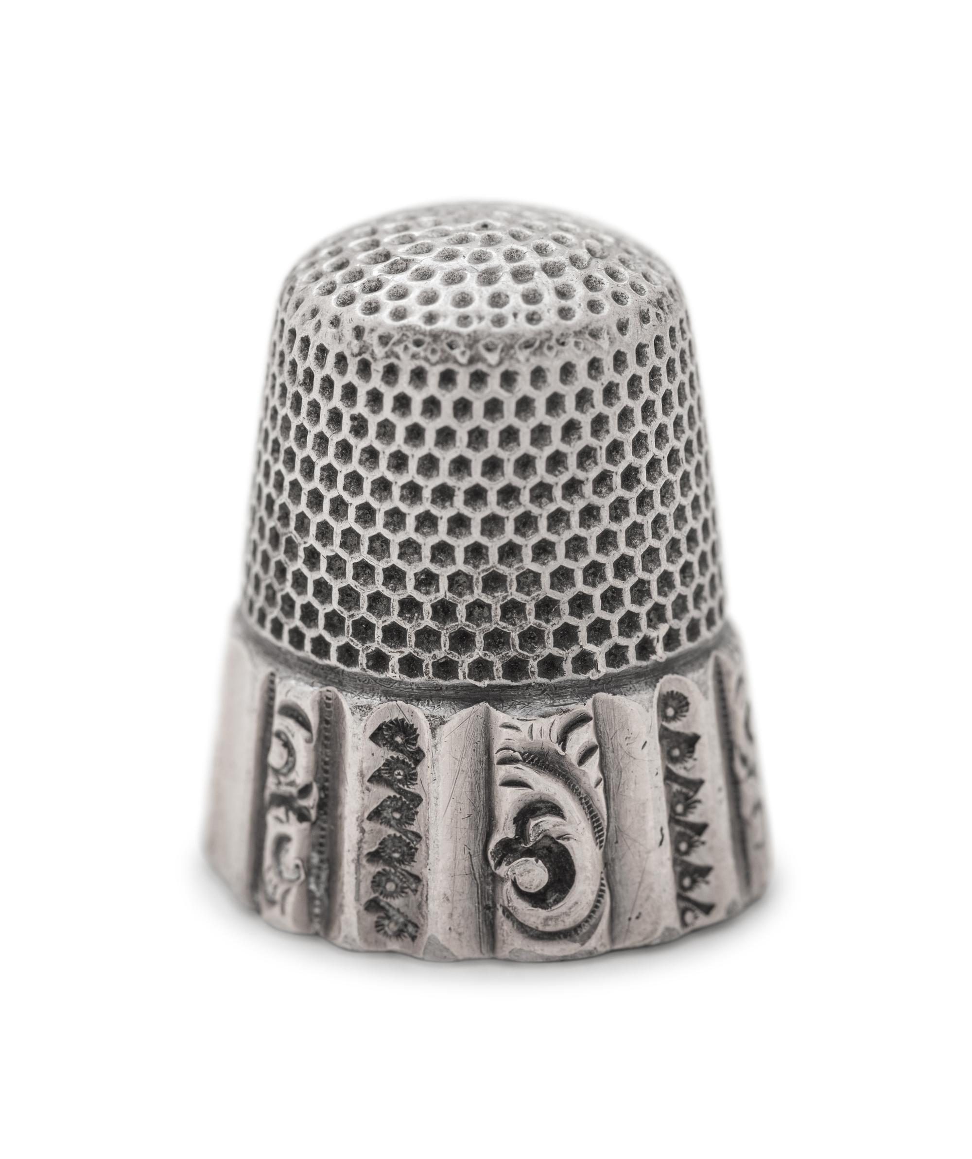 A Collection of Silver Thimbles