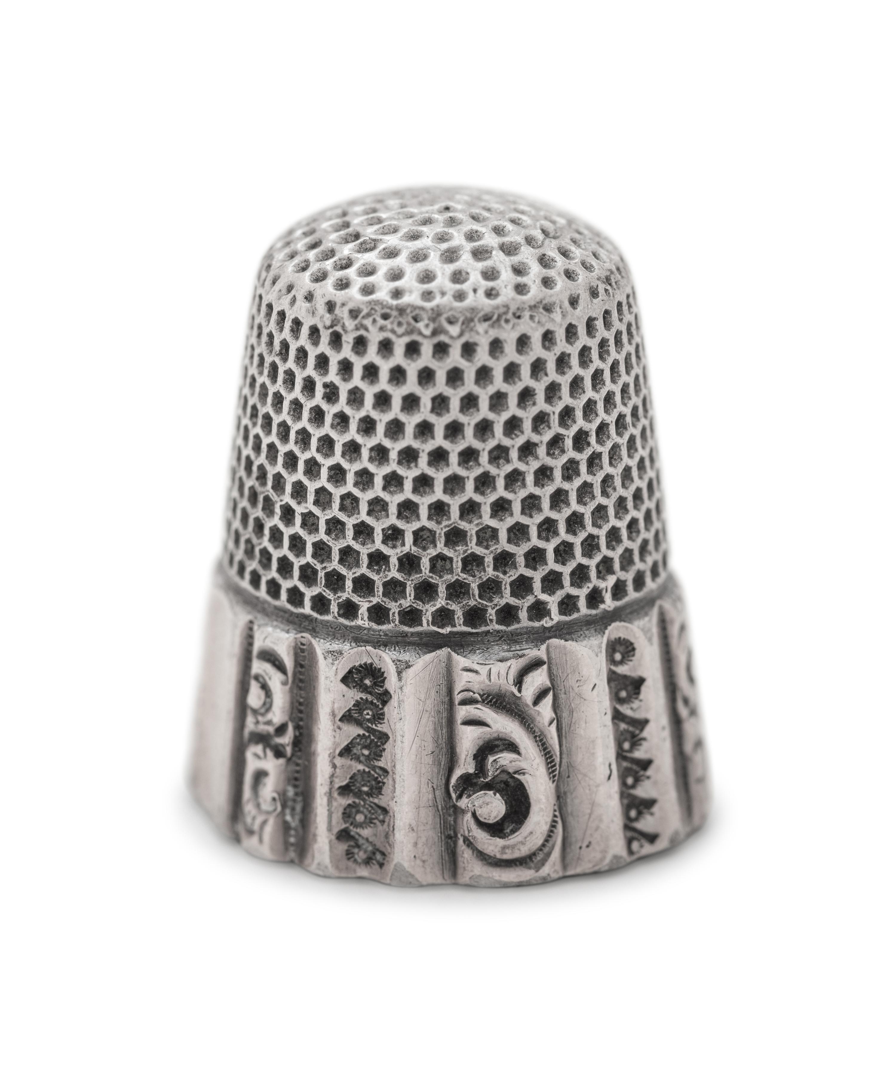 A Collection of Silver Thimbles