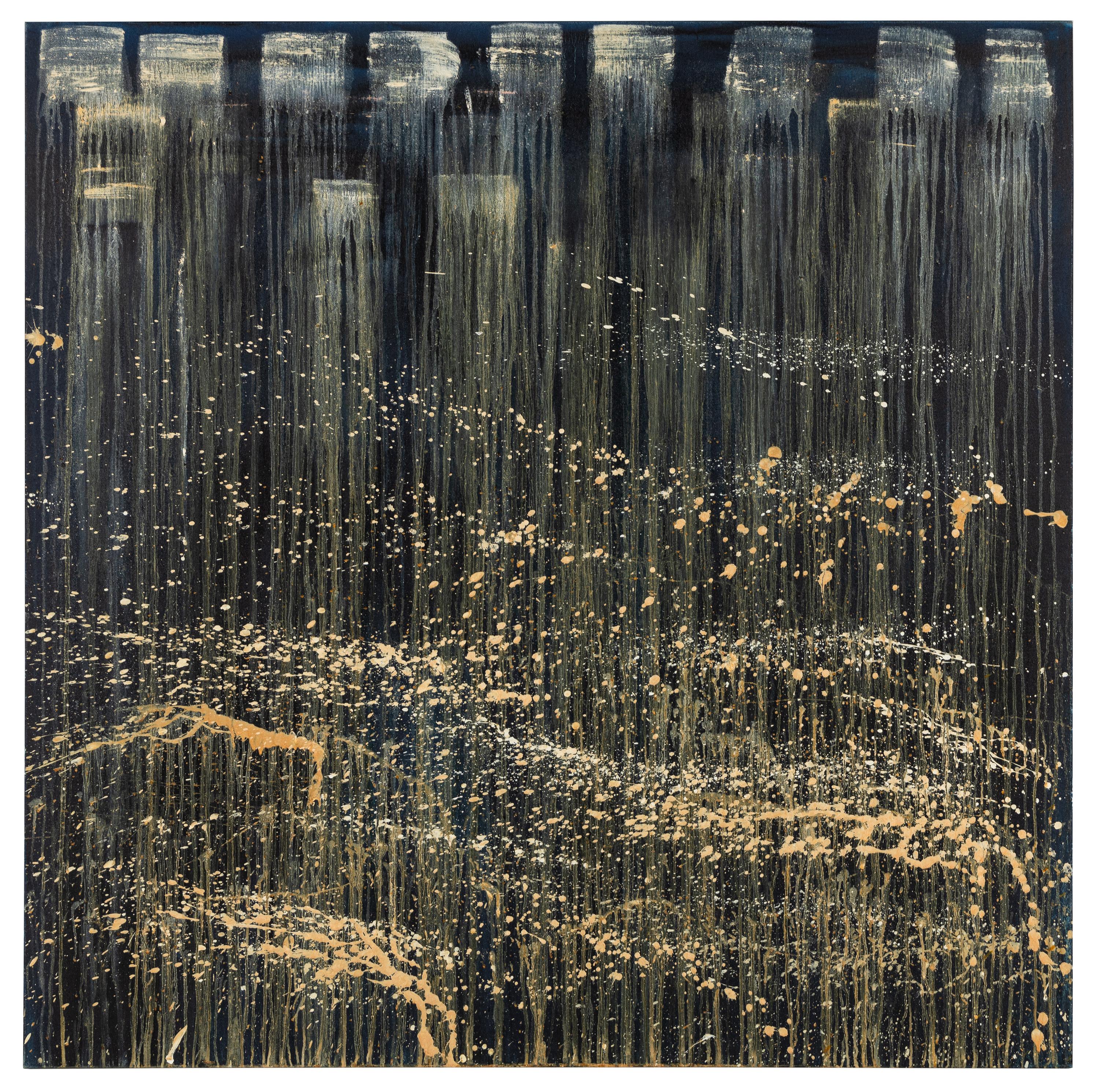 Pat Steir (American, b. 1938) — Small Ghost Waterfall, 1993