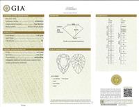 A Ladies Pear Shape Diamond Ring GIA Certified