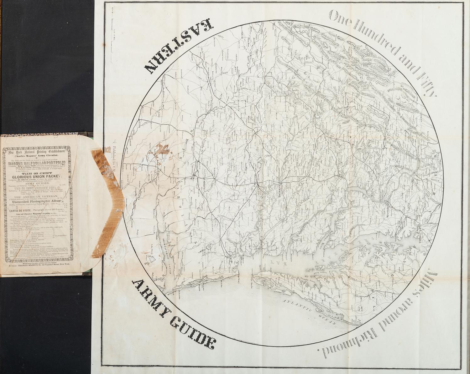 [CIVIL WAR]. MAGNUS, Charles (1826-1900). One Hundred and Fifty Miles around Richmond. Eastern Army Guide.