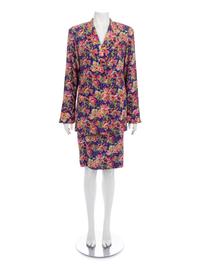 Four Jean Muir Floral Pant Ensembles, 1980-90s