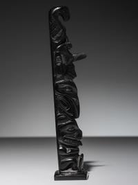Haida Argillite Model Totem Pole