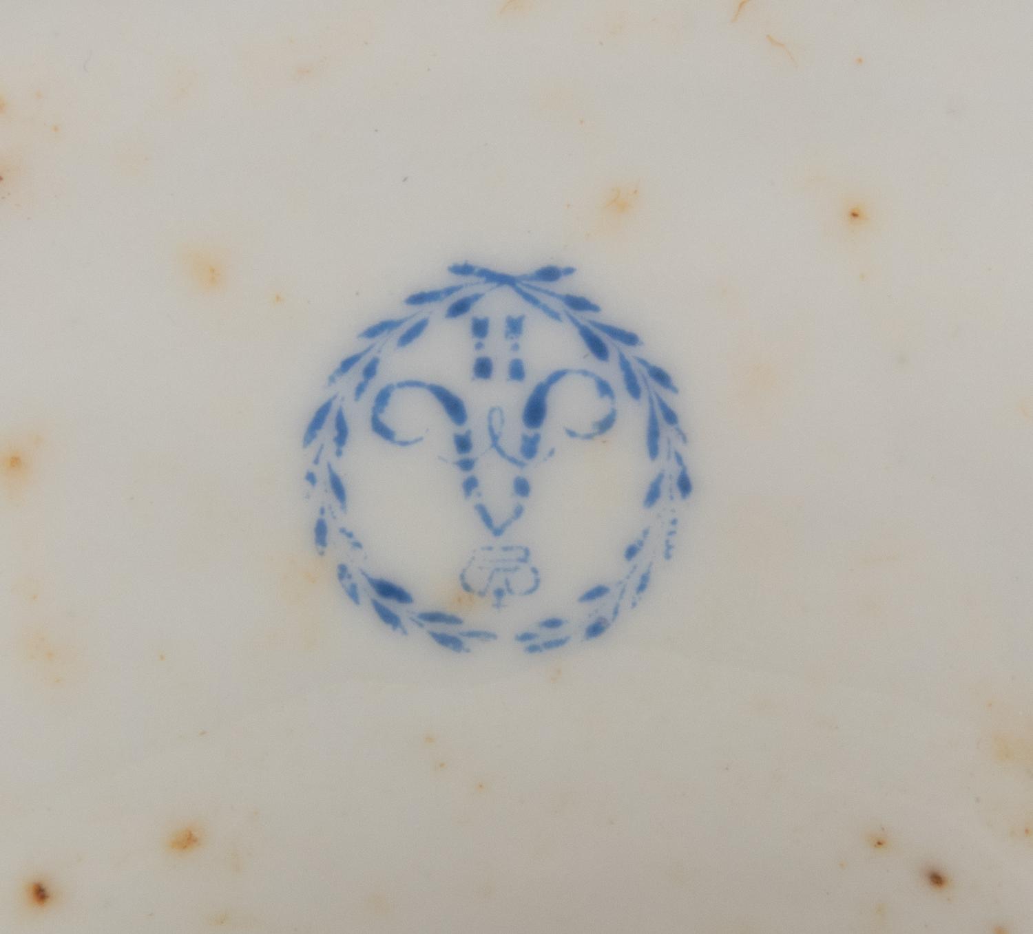 A Russian Porcelain Tazza from the Everyday Service of Grand Duke Alexander Alexandrovich