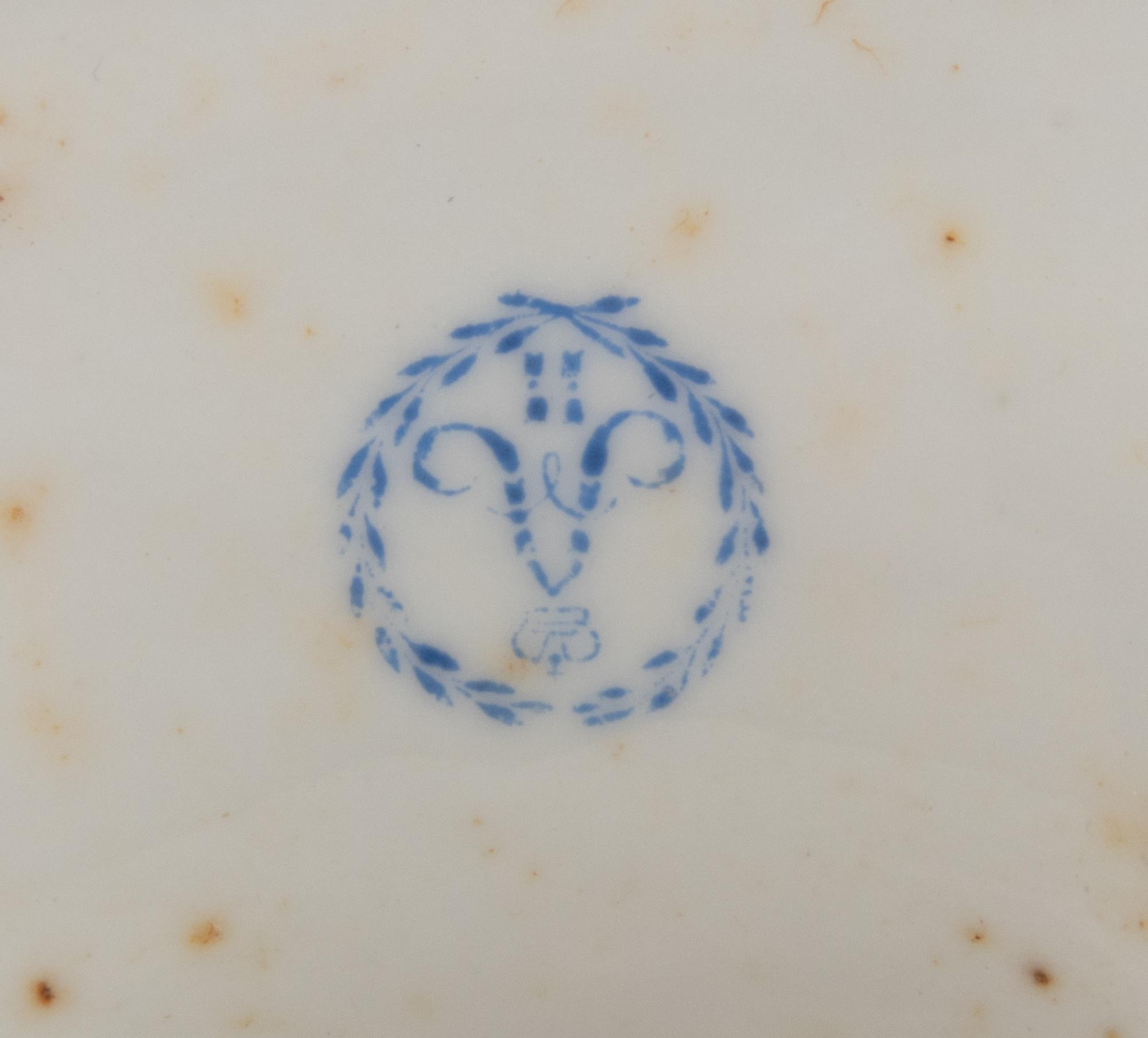 A Russian Porcelain Tazza from the Everyday Service of Grand Duke Alexander Alexandrovich
