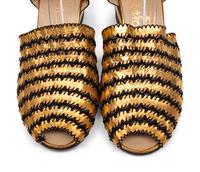 Salvatore Ferragamo, Gold Wedge Evening Sandals, 1940's