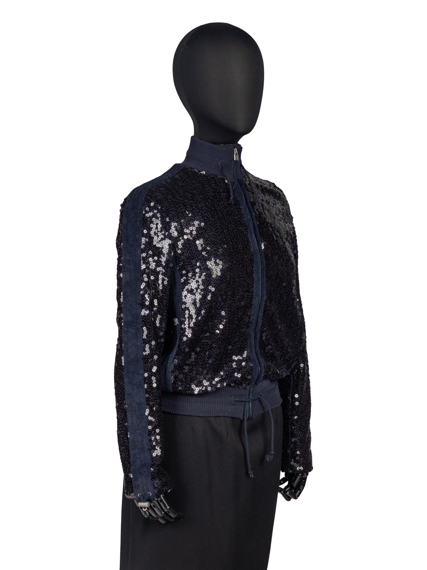 Chanel Zip-Front Sequin Jacket, Cruise 2008