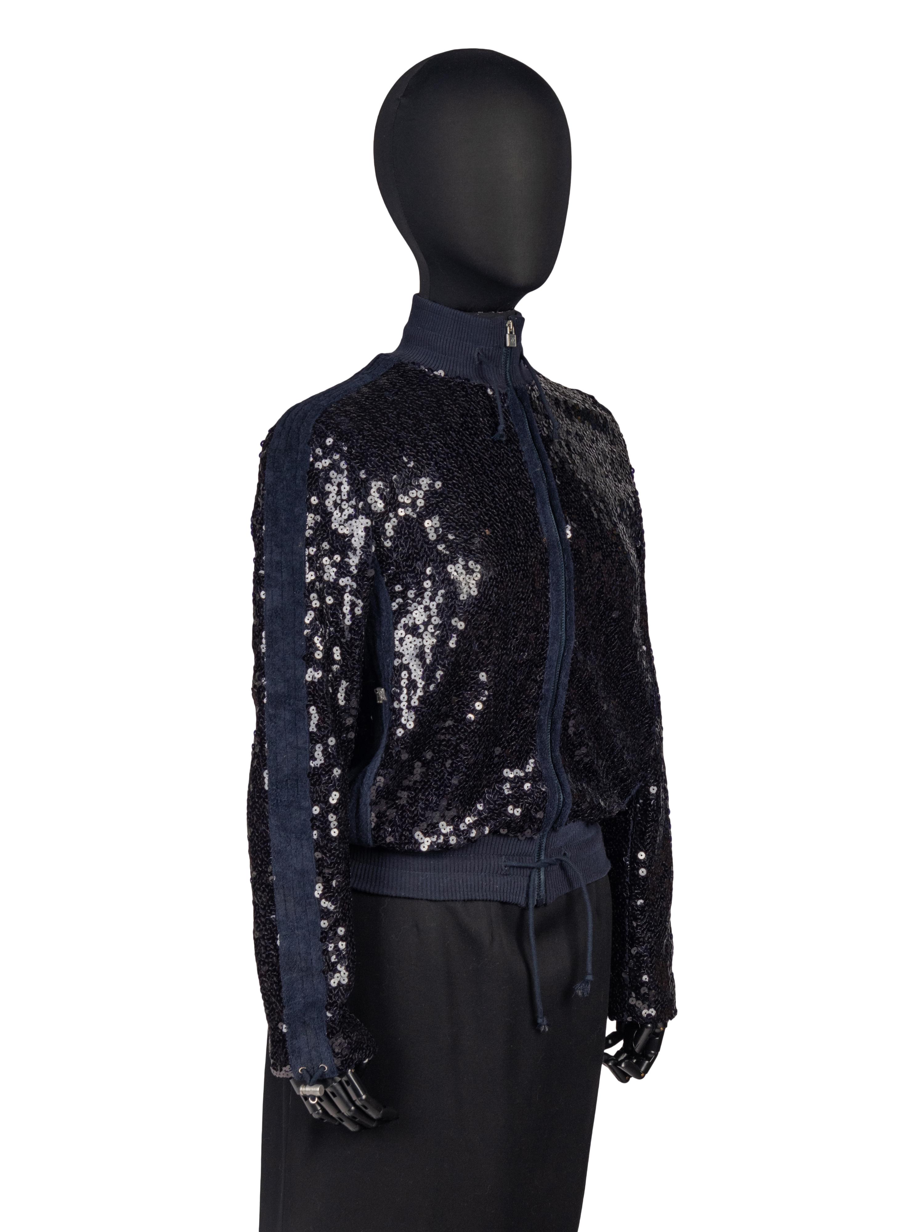 Chanel Zip-Front Sequin Jacket, Cruise 2008