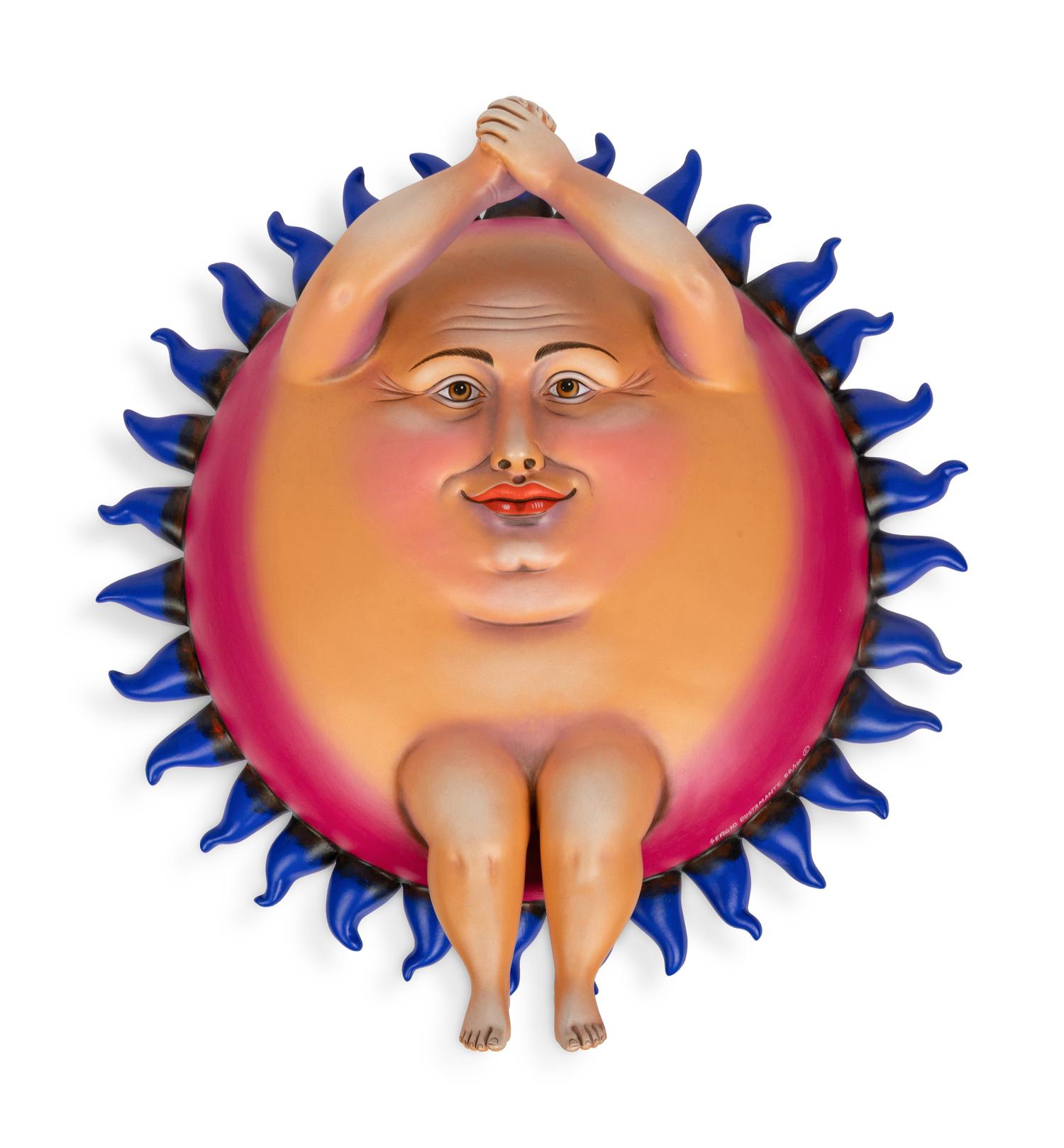 Ceramic Sun Sculpture