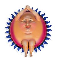 Ceramic Sun Sculpture