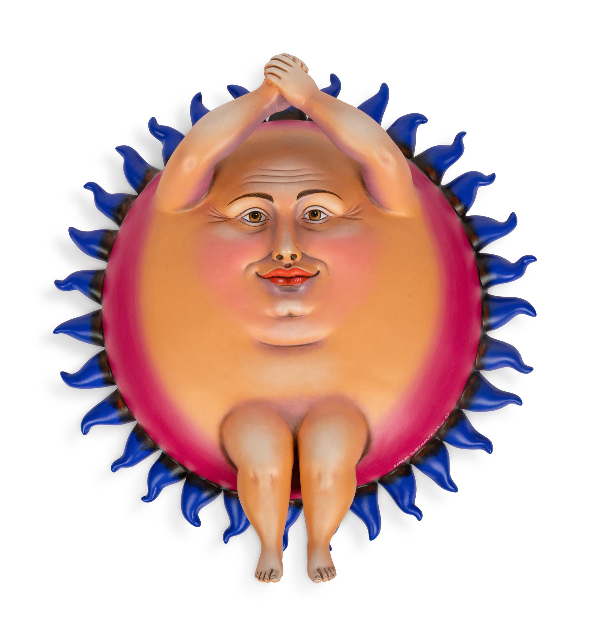 Ceramic Sun Sculpture