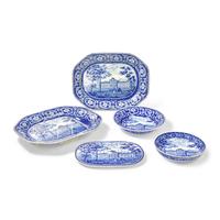 A Group of Staffordshire Historical Blue Pennsylvania Hospital. Philadelphia Transferware , J. & W. Ridgway, Hanley, 1814-1830