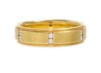 A 19 Karat Yellow Gold and Diamond Band, Scott Kay, 8.00 dwts.