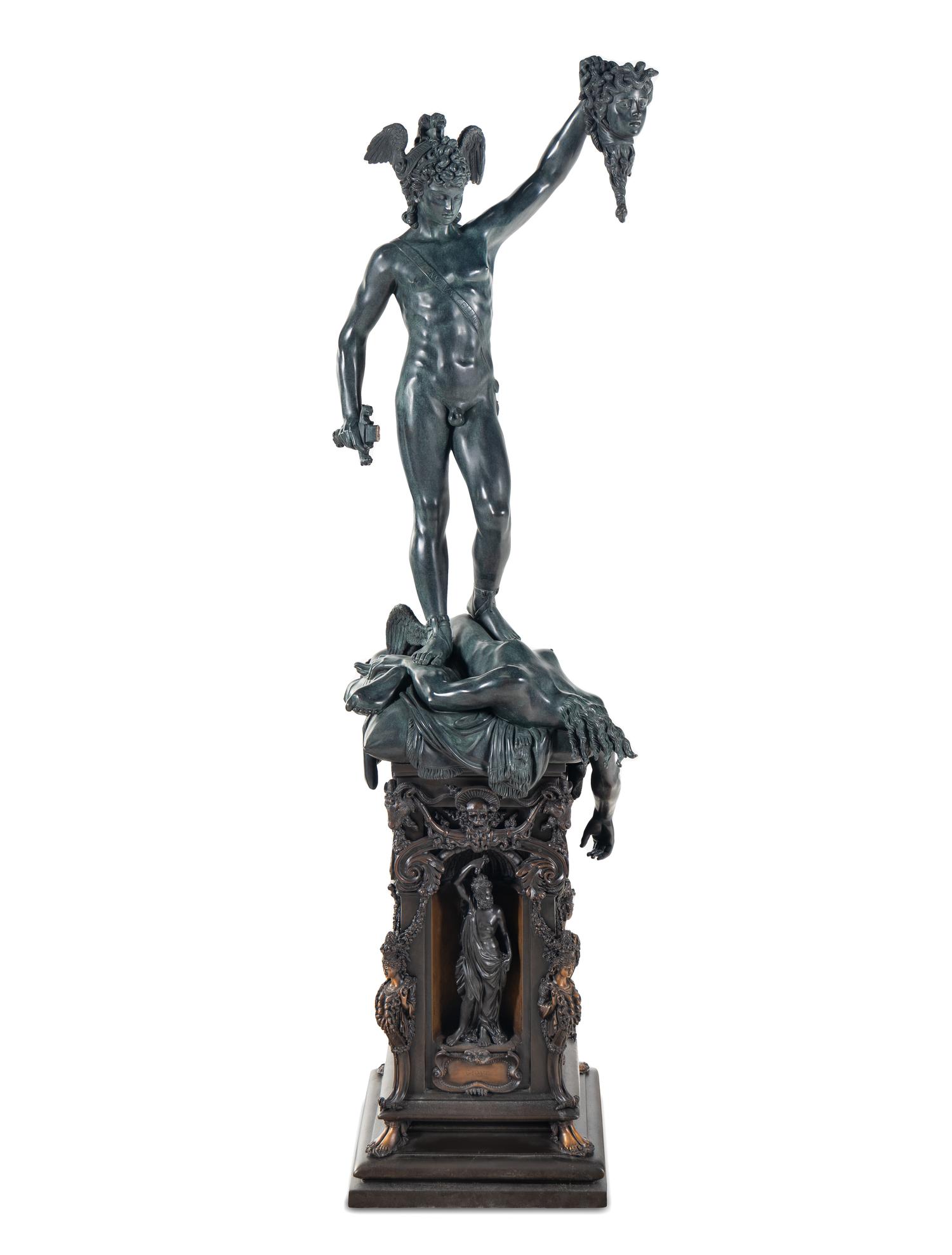 A Bronze Figure of Perseus with the Head of Medusa After Benvenuto Cellini
