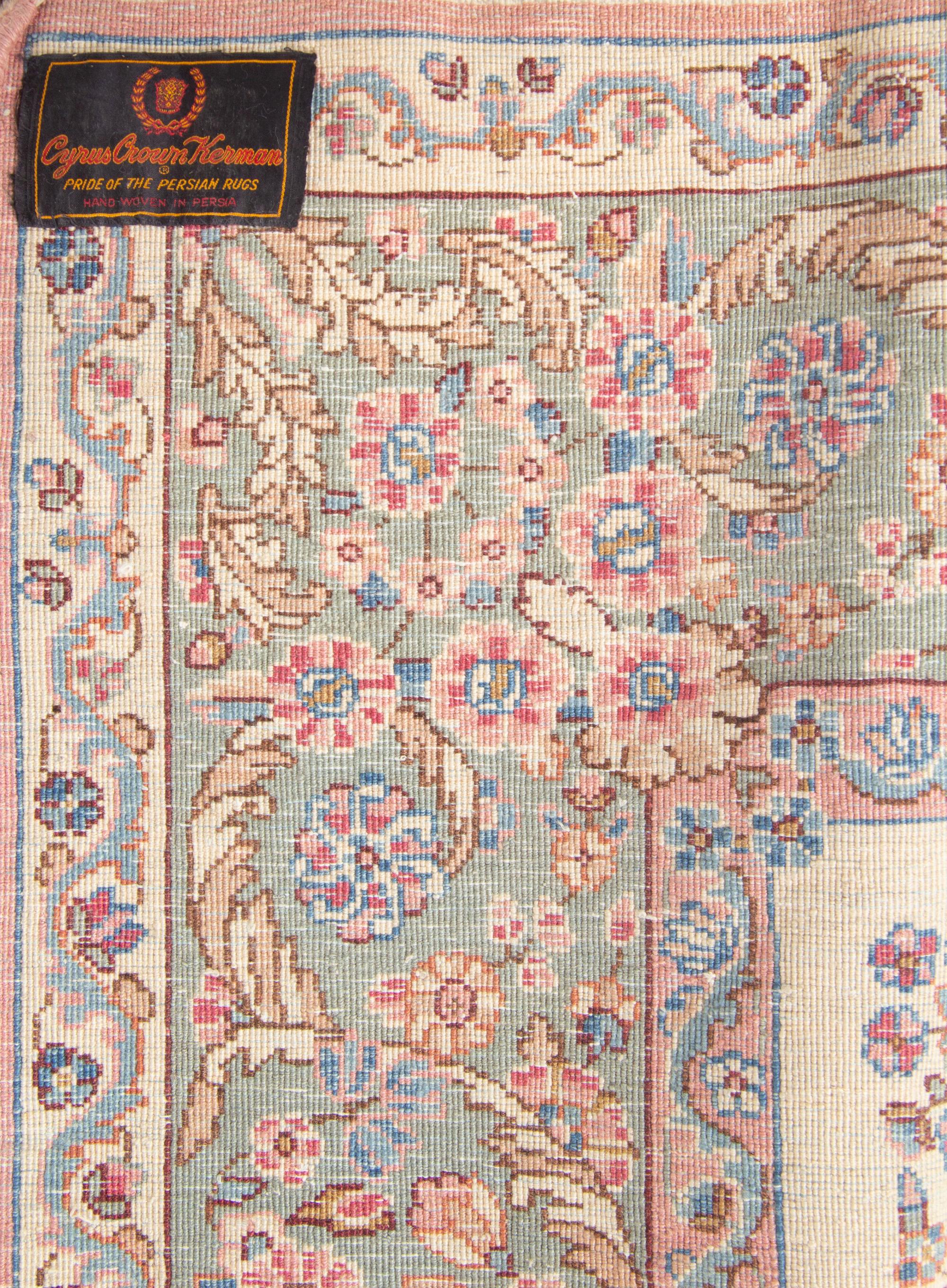 Two Kirman Wool Rugs