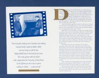 A "Rudy" Notre Dame Premiere Invitation Display,