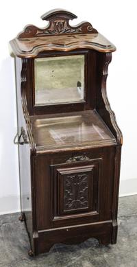 A Victorian Mahogany Coal Cabinet Height 40 x width 16 x depth 14 inches. — LATE 19TH CENTURY