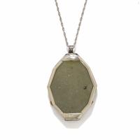 WHITE GOLD AND MULTIGEM PENDANT NECKLACE
