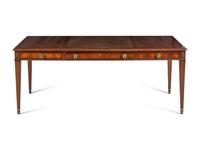 A George III Style Leather-Inset Mahogany Desk