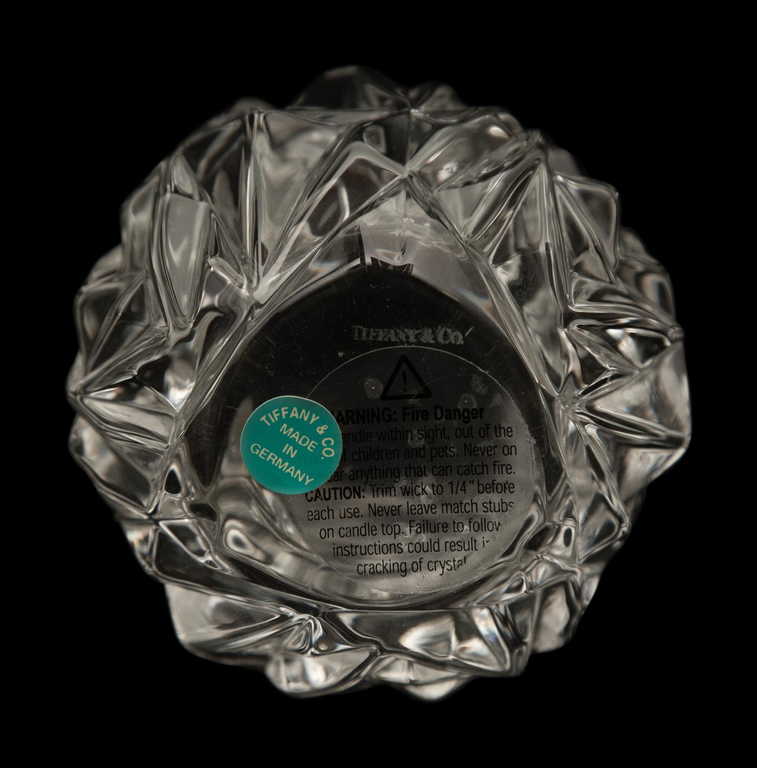 A Group of Tiffany and Co. Glass Table Articles