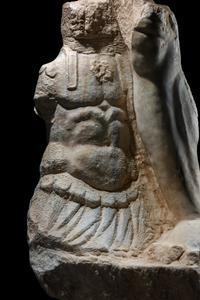 A Roman Marble Fragment from a Monumental Statue of the God Mars
