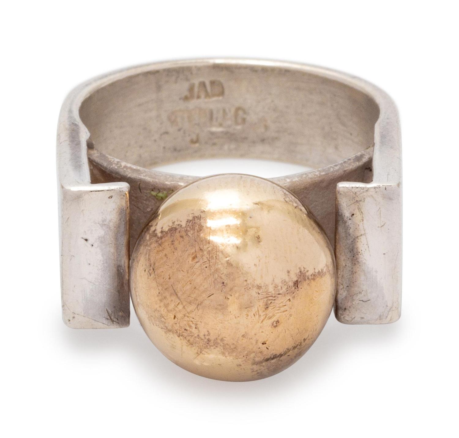 A Modernist Sterling Silver Ring, JAD,