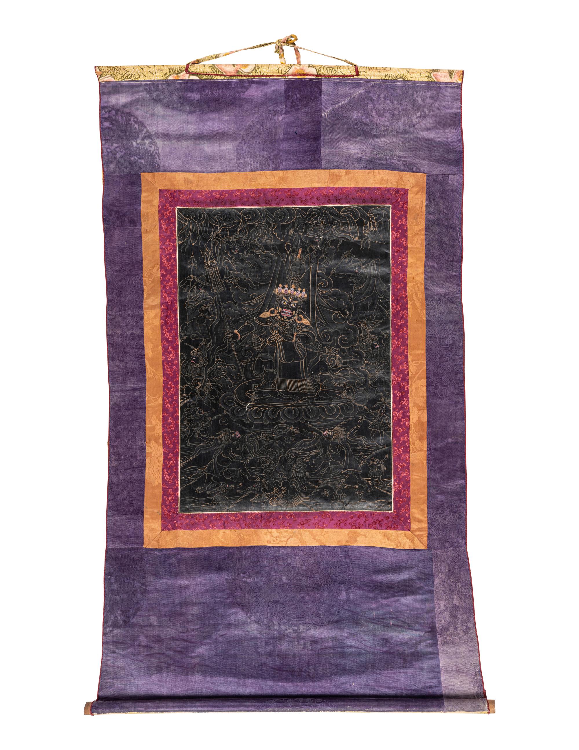 A Tibetan Thangka of Jambhala