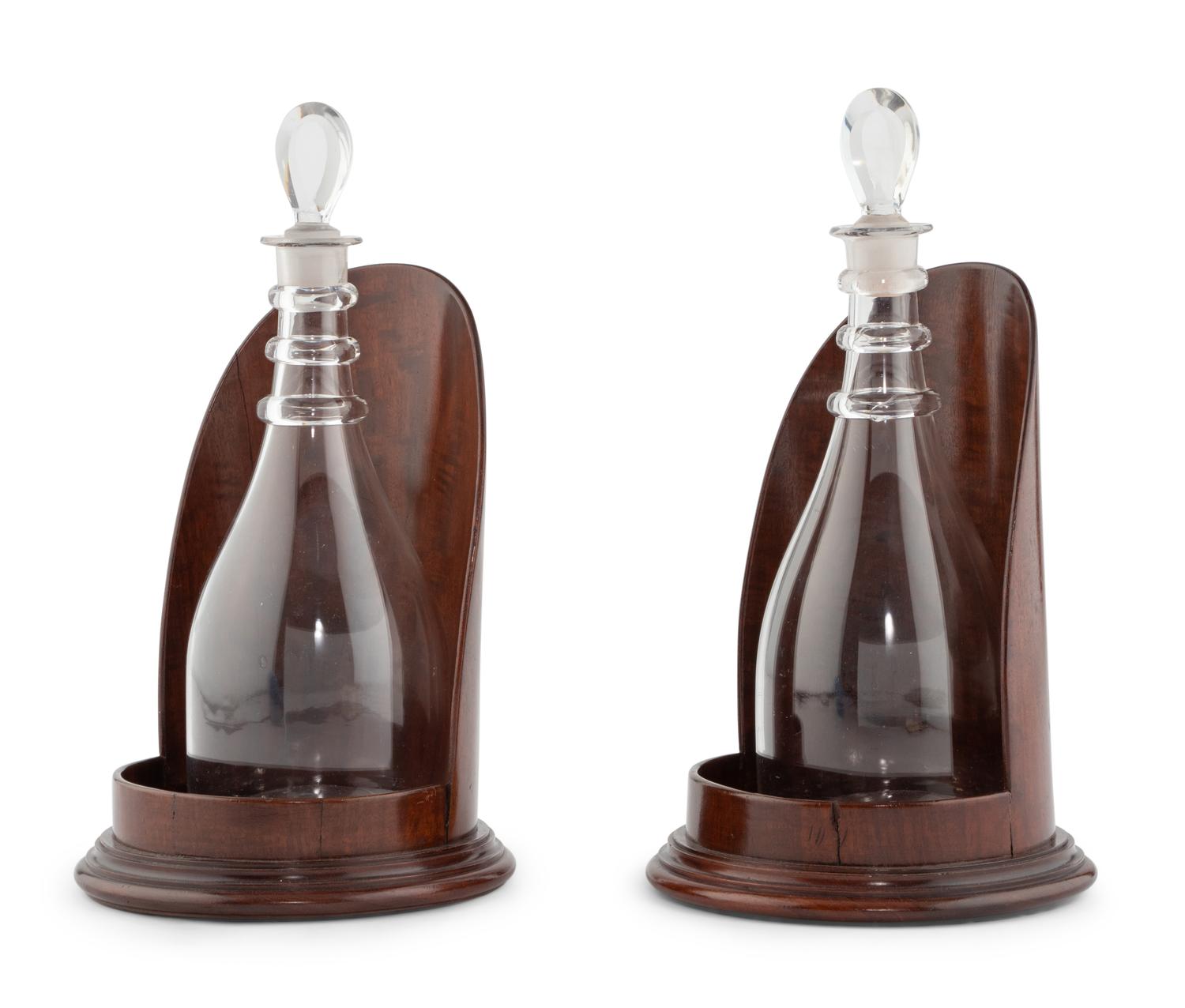 A Pair of George III Mahogany Sideboard Decanter Coasters