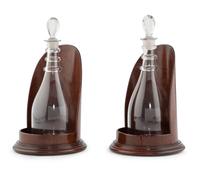A Pair of George III Mahogany Sideboard Decanter Coasters