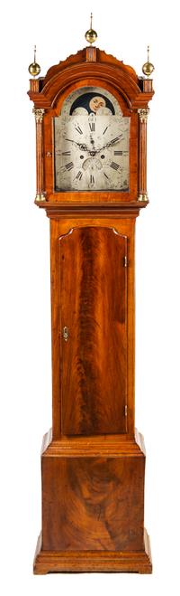 A George III Mahogany Tall Case Clock Height 93 inches. — ANTHONY LYNCH, LATE 18TH CENTURY